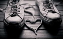 Photo Shoes Laces Heart Awesome HD Wallpaper