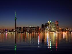 Toronto Beautiful Night Skyline Wallpaper