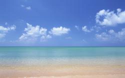 Hawaii Beach Wallpaper, Print, Poster, Hawaii's Aquamarine Sea and blue Sky Wallpapers