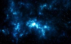 Blue Space Wallpaper