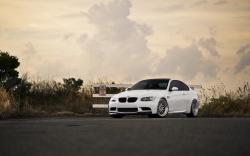 White BMW M3 E92 Car