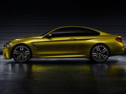 The BMW Concept M4 Coupe, finished in the colour “Aurum Dust” exclusively developed for this model, continues with BMW M's design language ...