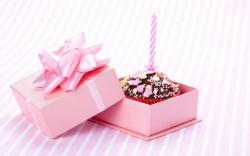 Cake Birthday Candle Box Gift