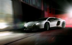 Car Lamborghini Aventador Lights