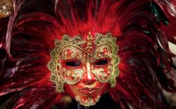 Download high quality 1920 x 1200 Feather Carnival Mask Wallpaper.