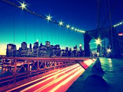 light water blue red bridges city lights cities