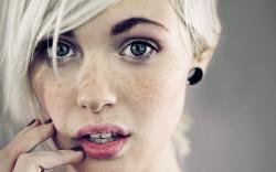 Close-Up Photo Beauty Blonde Girl