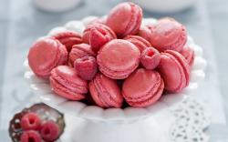 Cookies Pink Raspberry Berry Dessert