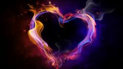 Hd Cool Color Abstract Heart