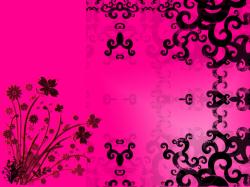 Pink And Black Pattern Wallpaper