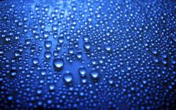 cool water drops blue wallpaper Wallpaper