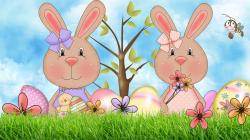 cute spring bunnies 162956