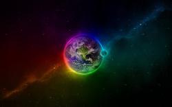 Colorful Earth desktop wallpaper