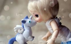 Doll Unicorn Tenderness Love