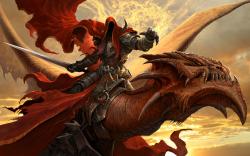 Fierce Dragon Rider HD Wallpapers