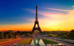Paris Eiffel Tower at Sunset (click to view)
