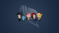 Cute Fairy Tail characters wallpaper