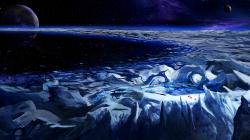 Fantastic world Planets Snow Fantasy Wallpapers and photos
