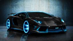 Spectacular Free High Definition Tron Lamborghini Aventador Wallpapers 1600x900px