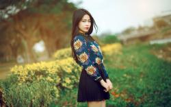 Brunette Model Asian Girl Fashion HD Wallpaper