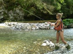 Mary is new to flyfishing