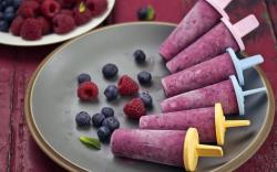 Food Ice Cream Purple Berry Blueberry Raspberry