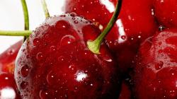 Food Cherry Tasty Ripe Macro Drops Water Wallpaper 1920×1080