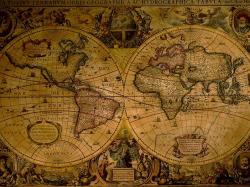 Ancient World Map Wallpaper