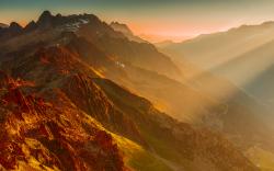 French alps sunset