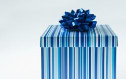 Pure Christmas Blue Gift Box