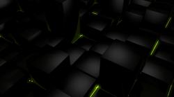 dark cubes glow computer graphics wallpaper