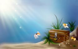 Goldfish treasure chest