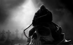 Skull grim reaper