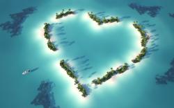 Islands in the Shape of Love Heart (click to view)
