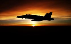 Fighter Jet Sunset