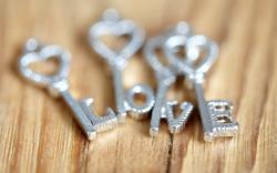 Keys Hearts Letters Love Mood