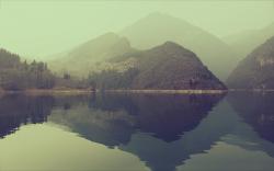 Lake silent morning