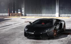 Lamborghini Aventador Wheels Tuning Car Black HD Wallpaper