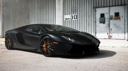 Black Lamborghini Aventador LP700-4