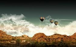 Landscape Balloon Flight
