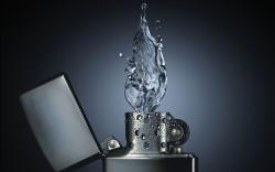Zippo Lighter Water Flame (click to view)