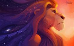 The Lion King Simba Art Cartoon HD Wallpaper