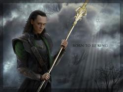 Born to be king - Loki wallpaper by eleathyra