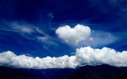 Love heart cloud