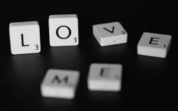 Love Me Scrabble Word Game Photo