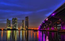 Miami Lights 1440x900 wallpaper