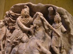 Mithras relief at the Kunsthistorishes Museum, Vienna (Click to enlarge)