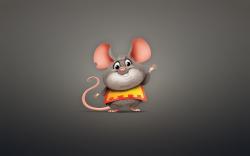 Mouse Rodent Animal Plump Minimalism Cartoon