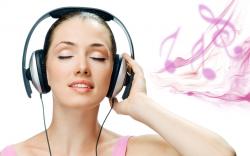 Girl Listening Music Wallpaper