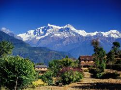 Nepal is a very mountainous area situated next to China and India. There are many valleys and hills that are standing in the way of relief efforts.